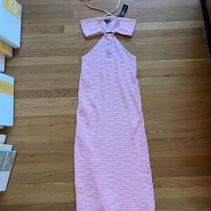 PrettyLittleThing Light Pink Textured Top